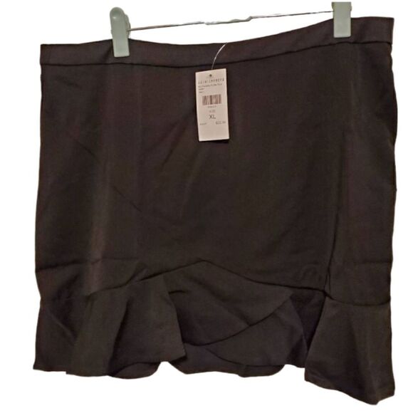 NWT Fashion Nova Black Ruffle Mini Skirt XL - Picture 1 of 7